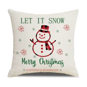 Home Christmas Series Sofa Cushion Seat Cover (Option: XM602 Style-45 X45cm Without Pillow)