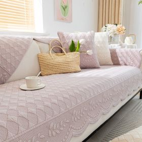 Solid Color Versatile Cushion For All Seasons (Option: Pale pink-70x180cm)