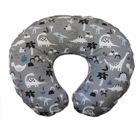 Baby Feeding Pillow Pillowcase Elastic U-shaped Breastfeeding (Option: A126 Gray Dinosaur-50x38x17CM)