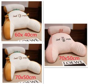 Sofa Fluffy Cushion Luncheon Pillow Triangle Reading Cushion Bedside Soft Large Backrest Lumbar Cushion Office Chair Cushion (Option: Set7)