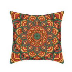 Retro Ethnic Style Mandala Pillow Cover (Option: 01p19 Style-45x45cm)