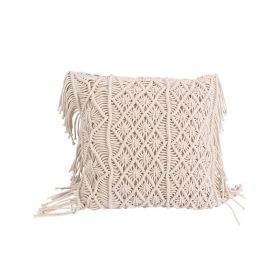 Braid Rope Tassel Hand-woven Pillow (Option: Pillow B-45x45cm)