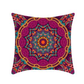 Retro Ethnic Style Mandala Pillow Cover (Option: 01p020 Style-45x45cm)