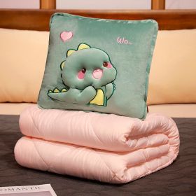 Three-dimensional Pillow Quilt Dual-use Two-in-one (Option: Dinosaur-35X35cm)