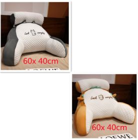 Sofa Fluffy Cushion Luncheon Pillow Triangle Reading Cushion Bedside Soft Large Backrest Lumbar Cushion Office Chair Cushion (Option: Set53)