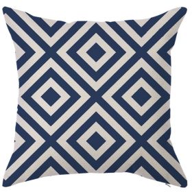 Modern Style Simple Atmospheric Geometric Linen Pillow Cover (Option: 6 Style-45x45cm)