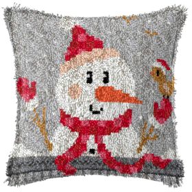 Diy Handmade Christmas Cushion Wool Embroidered Pillow Material Package (Option: BZ591-English Color Printing)