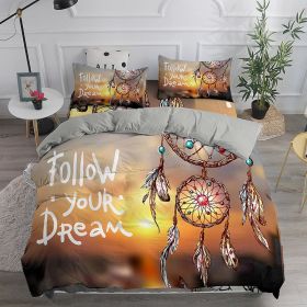 Bohemian Printed Girl's Bed Soft Down Quilt Cover (Option: 2 Style-135x200cmTwo Piece Set)