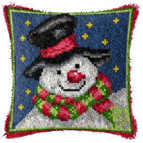 Diy Handmade Christmas Cushion Wool Embroidered Pillow Material Package (Option: BZ633-English Color Printing)