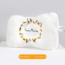 Newborn Infant Anti-deviation Head Baby Pillow (Option: Orange Circle)