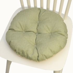 Multicolor Linen Five-circle Chair Cushion Chair Cushion (Option: Round Avocado-4040CM Linen)