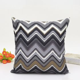 Corrugated Cushion Car And Sofa Pillow Cover (Option: 1style-45x45cm)