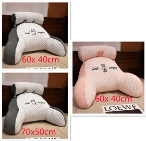 Sofa Fluffy Cushion Luncheon Pillow Triangle Reading Cushion Bedside Soft Large Backrest Lumbar Cushion Office Chair Cushion (Option: Set40)