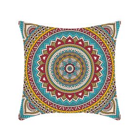 Retro Ethnic Style Mandala Pillow Cover (Option: 01p03 Style-45x45cm)