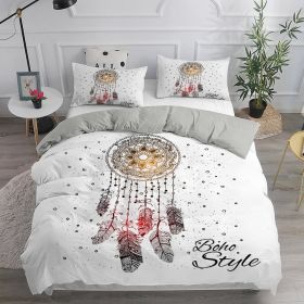 Bohemian Printed Girl's Bed Soft Down Quilt Cover (Option: 3 Style-135x200cmTwo Piece Set)