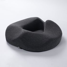 Office Hollow Breathable Seat Cushion (Option: Dark Gray-420x375x95mm)