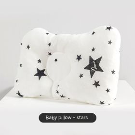 Newborn Infant Anti-deviation Head Baby Pillow (Option: Black And White XINGX)