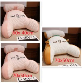 Sofa Fluffy Cushion Luncheon Pillow Triangle Reading Cushion Bedside Soft Large Backrest Lumbar Cushion Office Chair Cushion (Option: Set9)