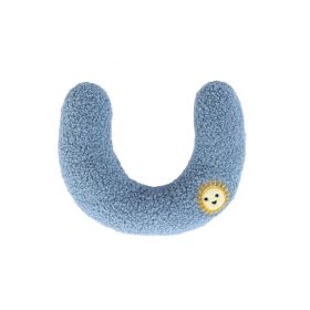 Pet Dog Cat Protect Cervical Spine Deep Sleep U-shape Pillow (Option: 26X17CM-Blue)