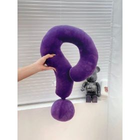 Question Mark Neck Pillow Comfortable Fabric (Option: Purple-Large)