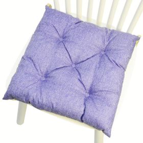 Multicolor Linen Five-circle Chair Cushion Chair Cushion (Option: Square Purple-4040CM Linen)