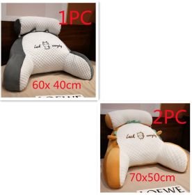 Sofa Fluffy Cushion Luncheon Pillow Triangle Reading Cushion Bedside Soft Large Backrest Lumbar Cushion Office Chair Cushion (Option: Set17)