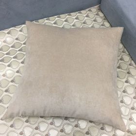 European Style Living Room Sofa Pillow Cover (Option: Beige Solid Color-60X60CM Without Core)