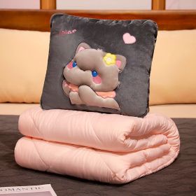 Three-dimensional Pillow Quilt Dual-use Two-in-one (Option: Cat-35X35cm)