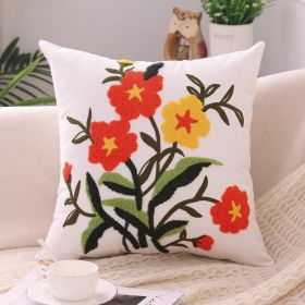 Pastoral Ins Home Couch Pillow Bed Head Cushion Cover (Option: Flower Series Style 6-45 X45cm Without Core)