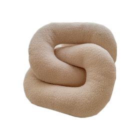 Special-shaped Pillow Sofa Cushion Long Bedside Soft Cushion (Option: Love Ring Apricot-See Details)