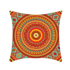 Retro Ethnic Style Mandala Pillow Cover (Option: 01p014 Style-45x45cm)