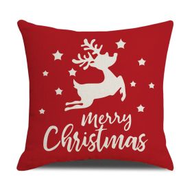 Home Christmas Series Sofa Cushion Seat Cover (Option: XM6013 Style-45 X45cm Without Pillow)