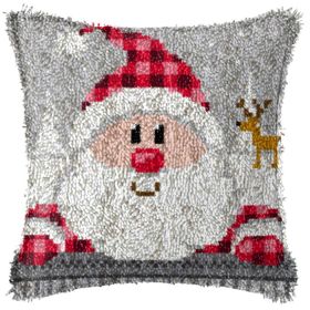 Diy Handmade Christmas Cushion Wool Embroidered Pillow Material Package (Option: BZ629-English Color Printing)