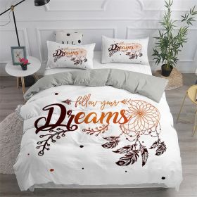 Bohemian Printed Girl's Bed Soft Down Quilt Cover (Option: 6 Style-135x200cmTwo Piece Set)