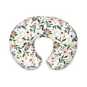 Baby Feeding Pillow Pillowcase Elastic U-shaped Breastfeeding (Option: A126 Small Flower-50x38x17CM)