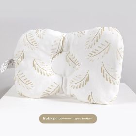 Newborn Infant Anti-deviation Head Baby Pillow (Option: Feather Mark)