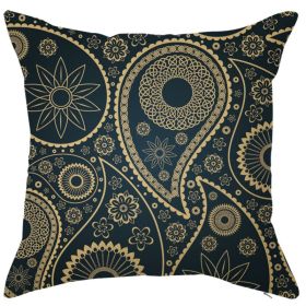 Modern Style Simple Atmospheric Geometric Linen Pillow Cover (Option: 14 Style-45x45cm)