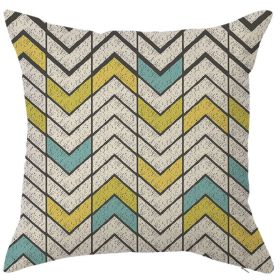 Modern Style Simple Atmospheric Geometric Linen Pillow Cover (Option: 24 Style-45x45cm)