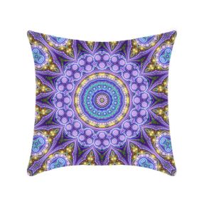 Retro Ethnic Style Mandala Pillow Cover (Option: 01p08 Style-45x45cm)