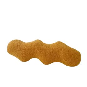 Special-shaped Pillow Sofa Cushion Long Bedside Soft Cushion (Option: Bend Turmeric-See Details)