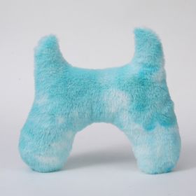 Pet Pillow Super Soft Tie-dyed Plush Cat Supplies Pet Products (Option: Little Devil Style Sky Blue)