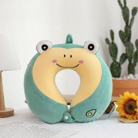 Memory Foam U-shaped Pillow (Option: Frog Style-30x26cm)