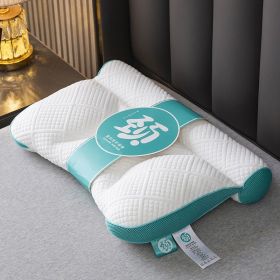 Japanese Polymer PE Hose Pillow Rectangular Household (Option: Mint Blue-42x65cm)