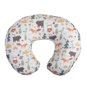 Baby Feeding Pillow Pillowcase Elastic U-shaped Breastfeeding (Option: A126 Forest Partner-50x38x17CM)