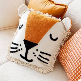 Original Design Modern Minimalist Lion Pillow Cover (Option: 45x45cm Without Core-Animal Lion's Head)