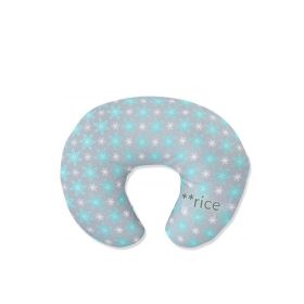 Baby Feeding Pillow Pillowcase Elastic U-shaped Breastfeeding (Option: A126 Snowflake-50x38x17CM)