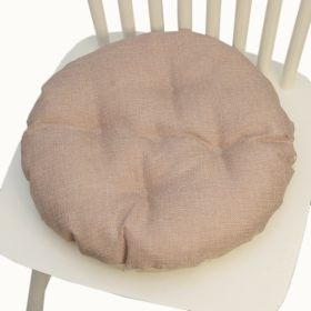 Multicolor Linen Five-circle Chair Cushion Chair Cushion (Option: Round Jade-4040CM Linen)