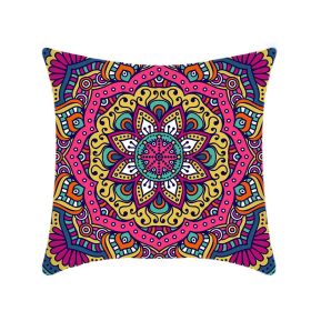 Retro Ethnic Style Mandala Pillow Cover (Option: 01p018 Style-45x45cm)