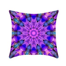 Retro Ethnic Style Mandala Pillow Cover (Option: 01p05 Style-45x45cm)