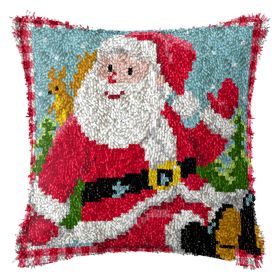 Diy Handmade Christmas Cushion Wool Embroidered Pillow Material Package (Option: BZ954-English Color Printing)